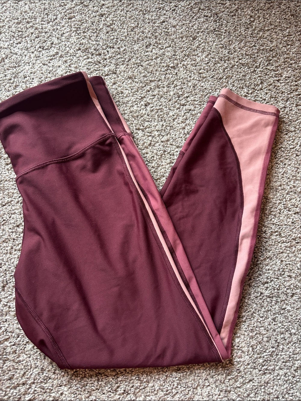 Old Navy Active Burgundy Elevate Leggings